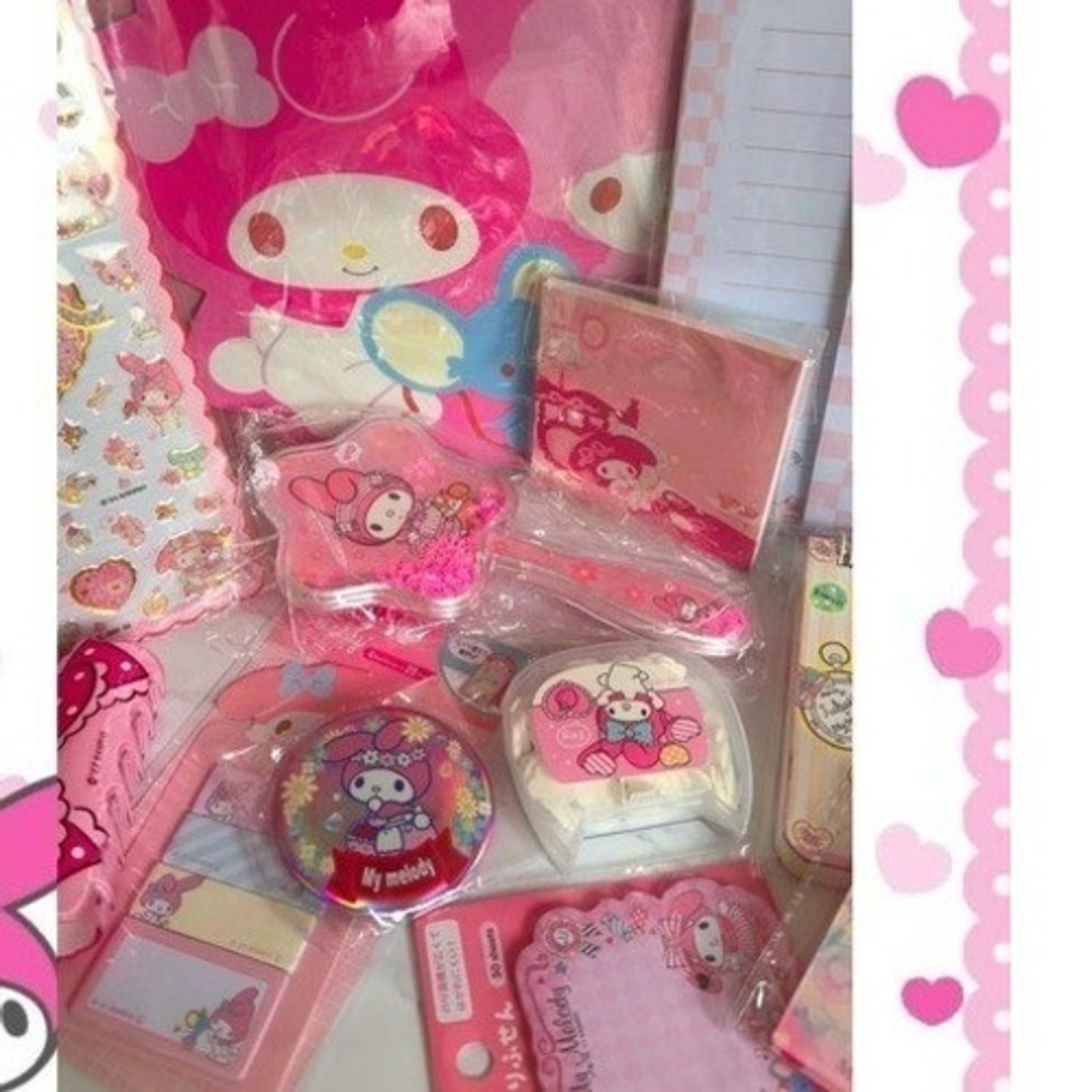 Y2K PINK COQUETTE LICENSED HUGE MY MELODY BUNDLE NWT - Picture 3 of 11